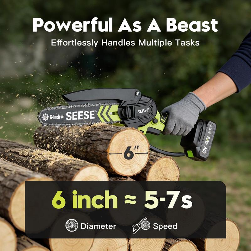 SEESE Cordless Mini ChainSaw
