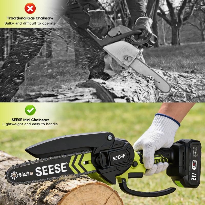SEESE Cordless Mini ChainSaw